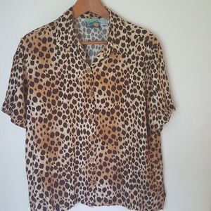 Leopard Print Women's Blouse